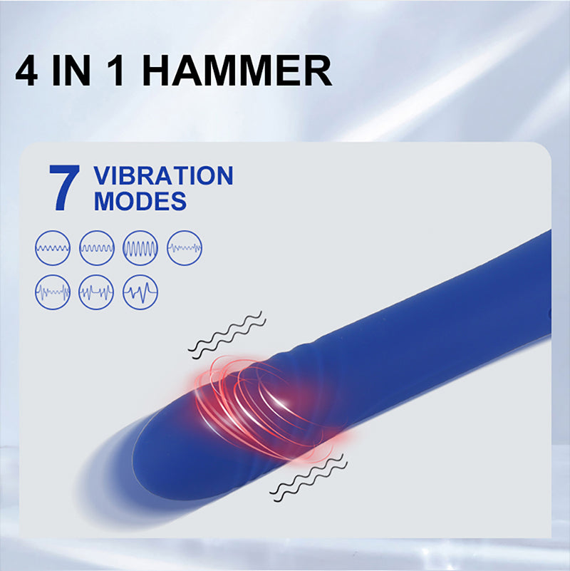 10 Vibration Patterns Silicone Hammer Sex Toy