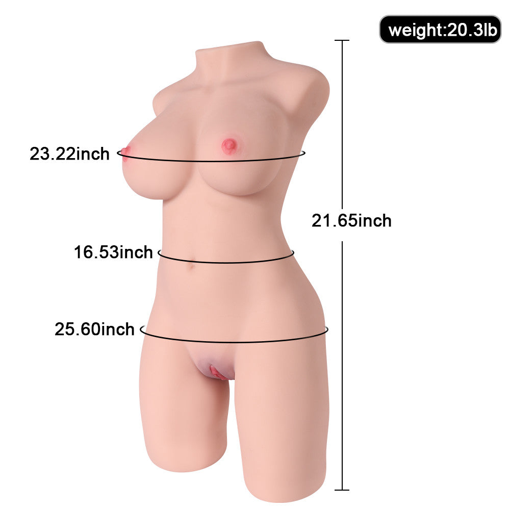 Maya 2 20.28LB BBW Life Size Big Boobs Sex Doll Torso Realistic Love Dolls Male Adult Toy Masturbator