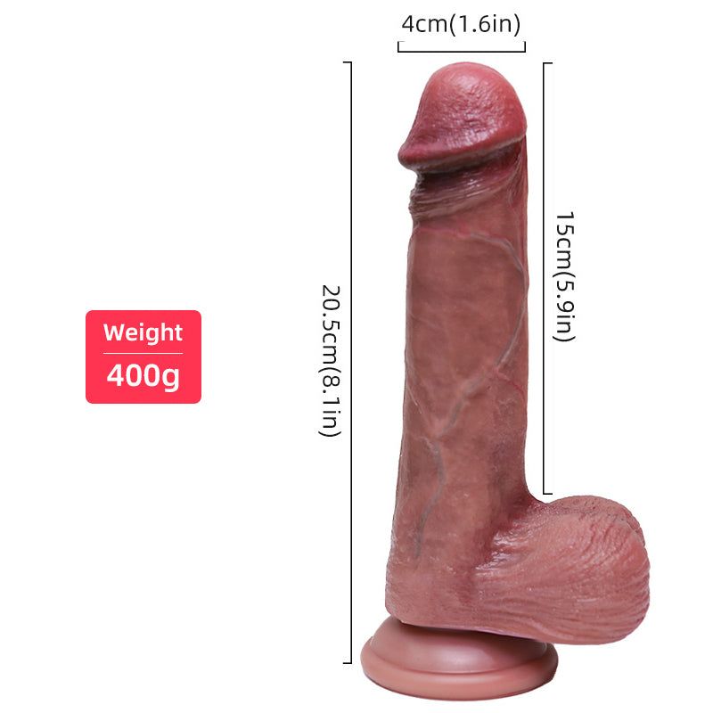 20.5cm Portable Silicone Sex Torso Dildo for Female Cosdoll