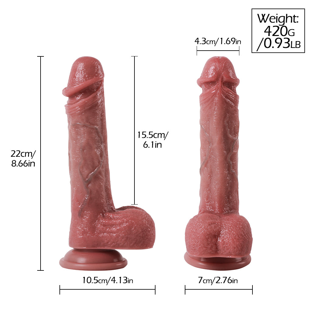 D02 22cm Silicone Electirc Male Dildo Sex Doll Torso Cosdoll