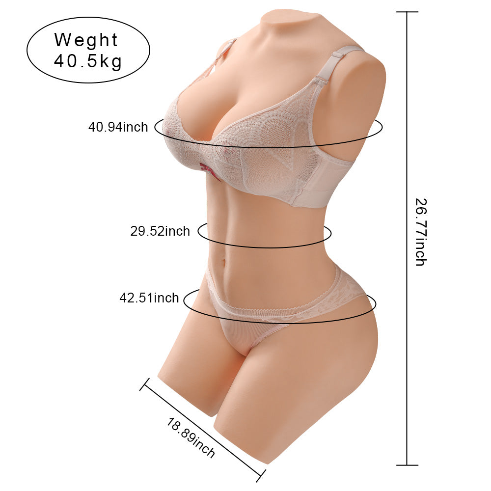 Madison 89.28LB Big Boobs Butt BBW Realistic Sex Doll Torso Female Life Size Male Masturbation Adult Toy