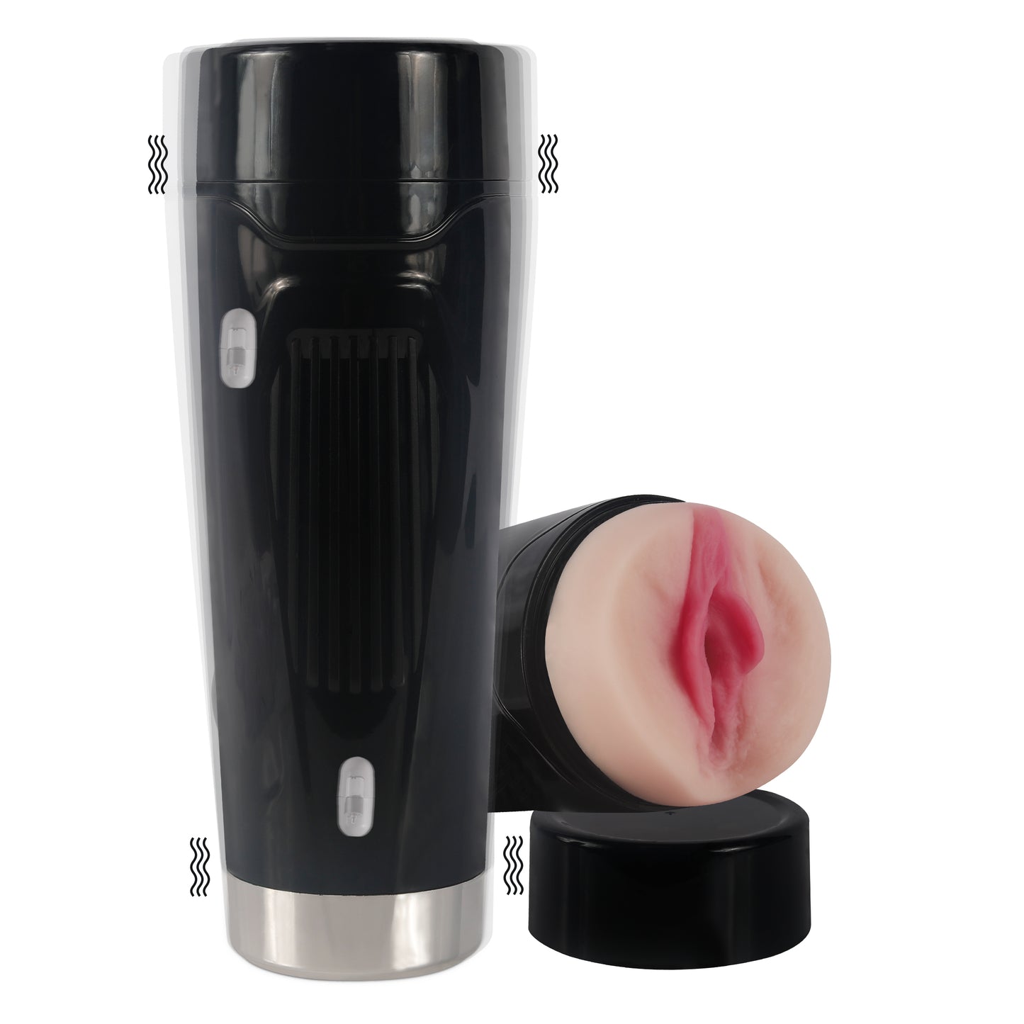 Davina Masturbator Double Vibrator Aircraft Cup TPR Accessories