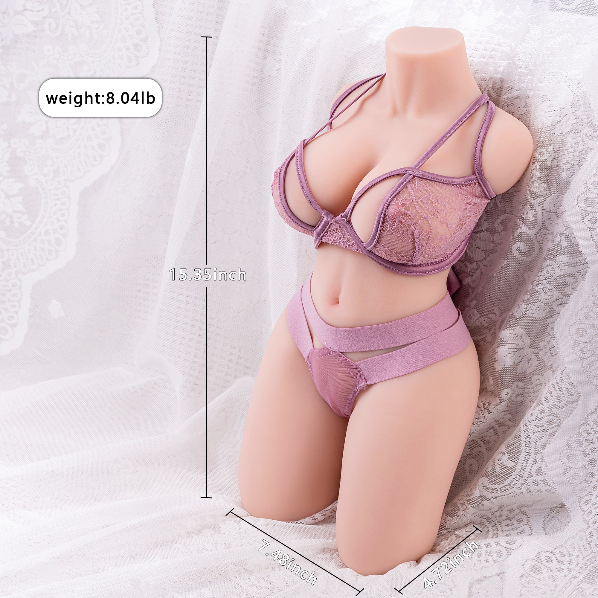 Sibyl 8.04LB BBW Life-size Female Torso Love Doll Adult Sex Torsos Toy Male Masturbator