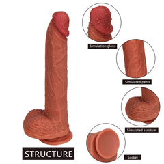 B08 28cm Portable Cheap Silicone Male Dildo Cosdoll