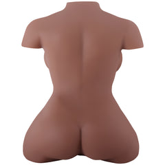 33cm Black Skin Upper Body Sex Doll Torso Toy Masturbator Cosdoll