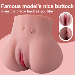 Roberta 4.62LB Vibrating Sex Doll For Men Lifelike Torso Ass Realistic Soft Big Butt Toy