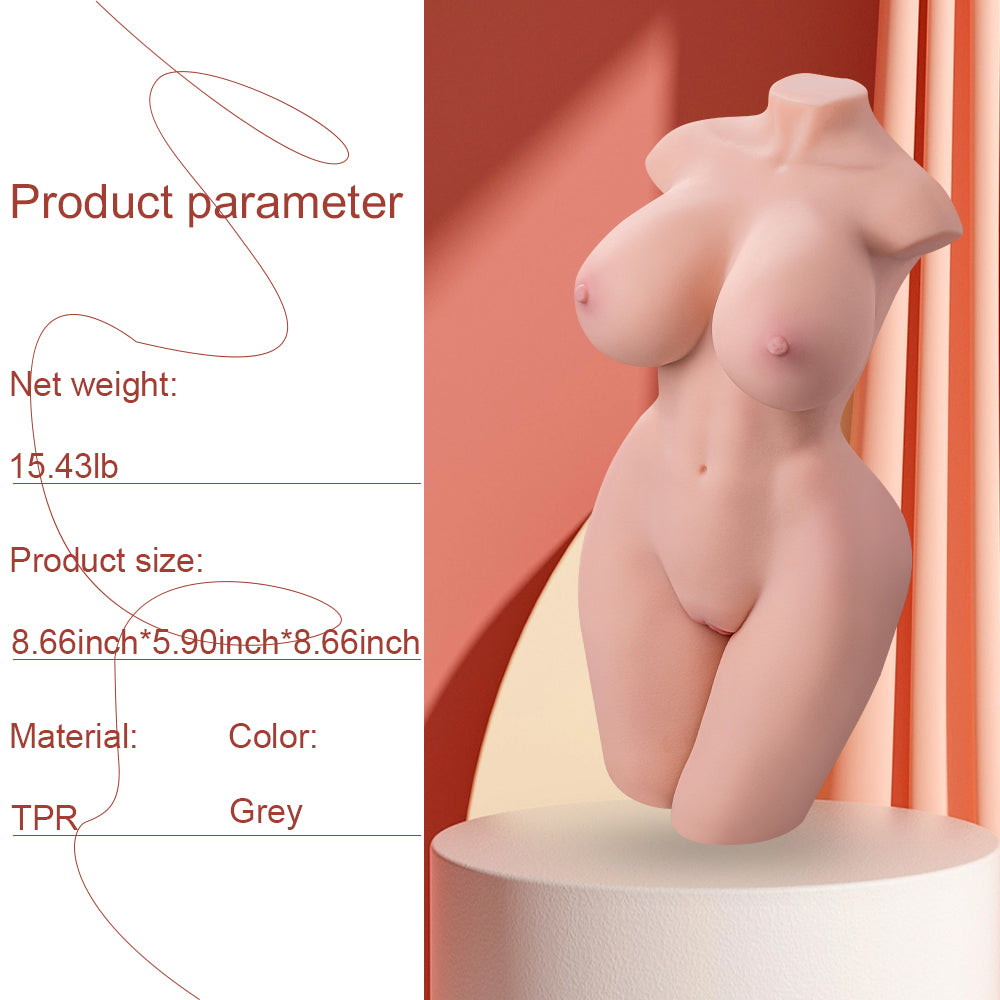 Rachel 7.5LB Cheap TPE Big Boobs Sex Doll Torso Love Dolls Realistic Breasts Masturbator Pocket Pussy Adult Toys