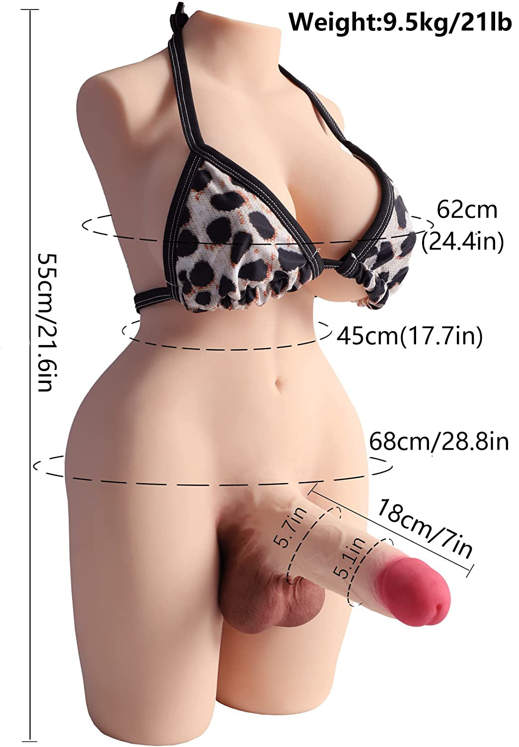 YouQ Mui Ne Life-sized Upper Body Shemale Love Doll Torso