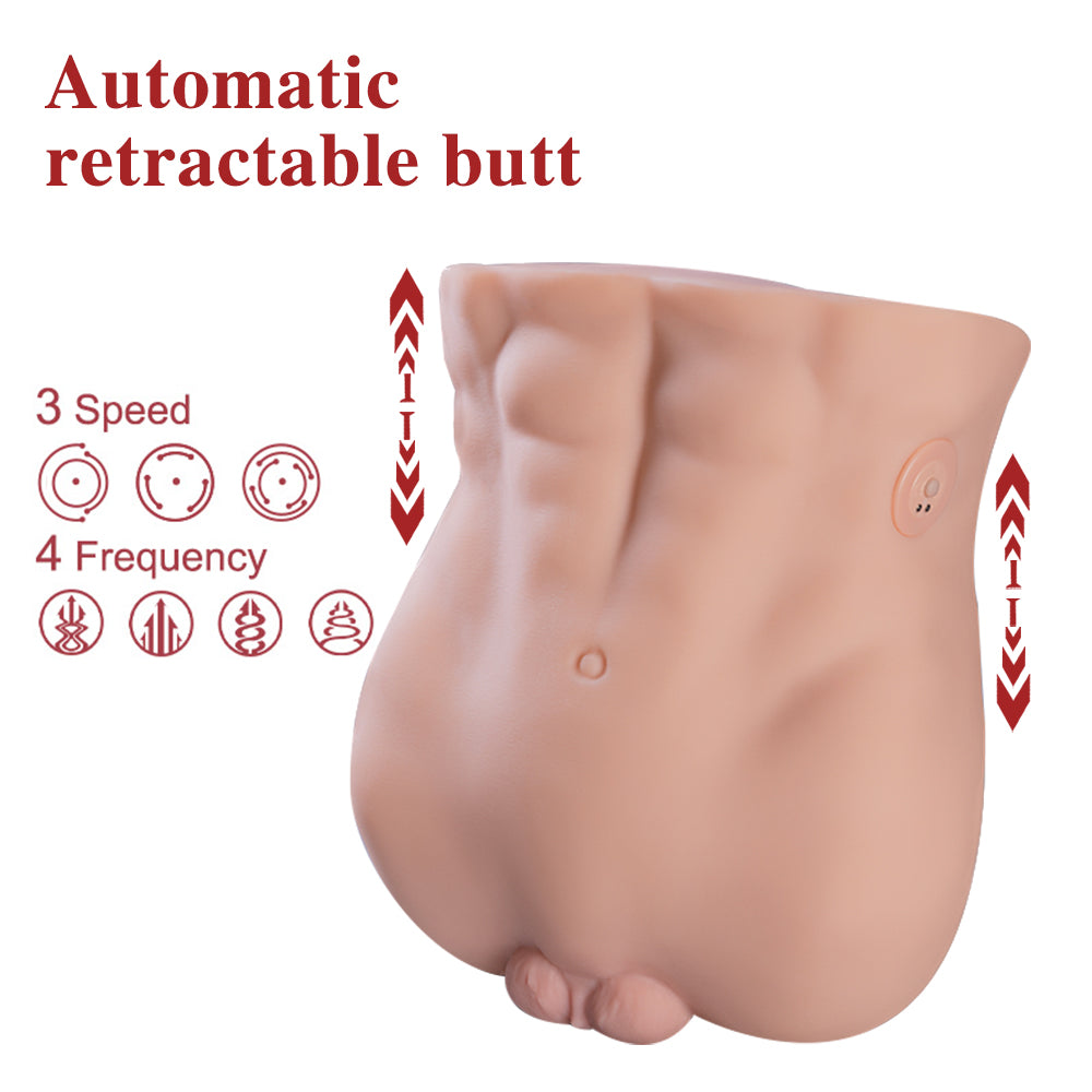 Hebe 15.21LB 3 Speeds 7 Frequency Automatic Sucking Vibrating Male Juice Ass Sex Torso Toy Real Sexdoll Torsos Female Masturbator