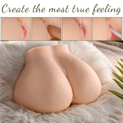 Melissa 13.44LB Big Butt Torso Sex Doll Life-size Fat Pussy Ass Realistic Doggy Style Male Adult Toy