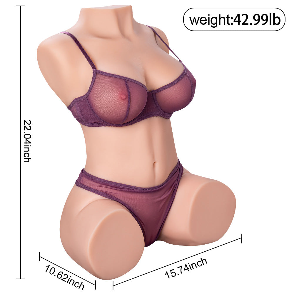 Dania 42.99LB Realistic Life Size Big Boobs Ass Torso Love Doll Male Masturbator Adult Sexy Toys