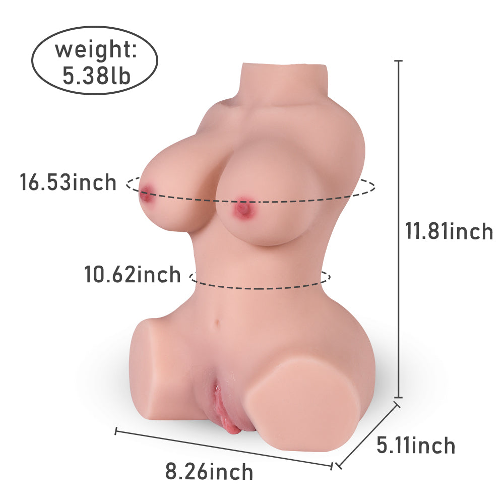 Liz 5.38LB Half Body Realistic Sex Love Doll Torso Adult Sexy Toys