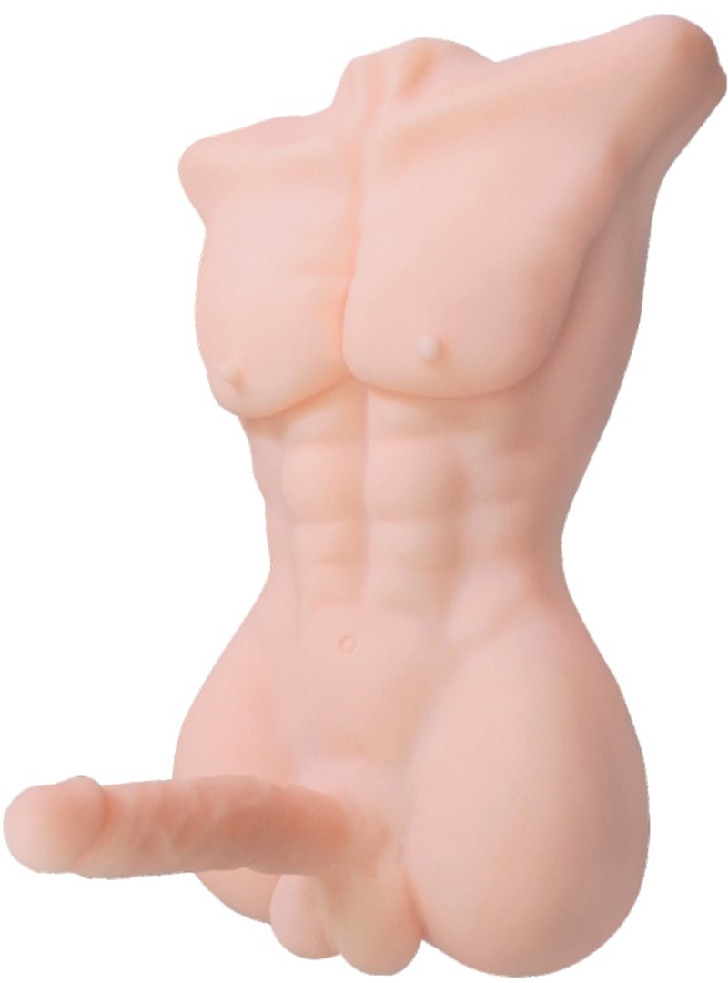 YT-038 Muscle TPE Shemale Real Doll Torso Yayo Doll