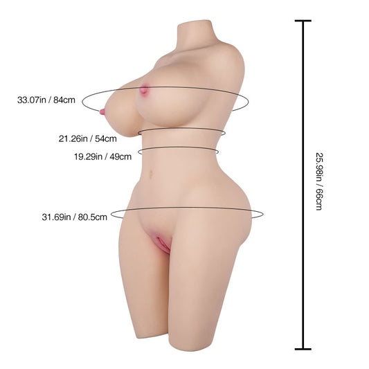 Ginny: 38.1LB Removable Vaginal Sex Doll 4 in 1 with Tantabosom